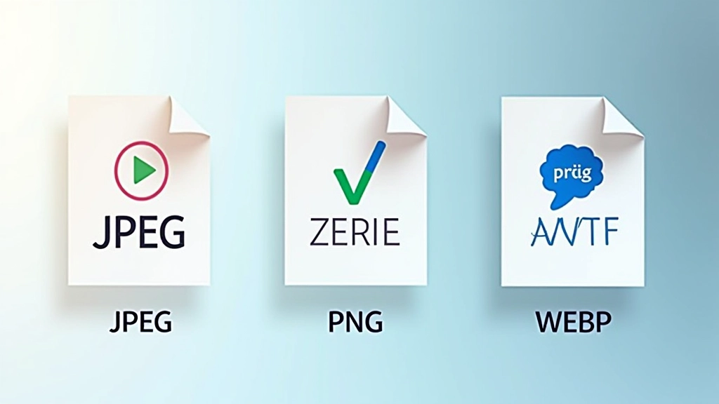 Confronto visivo tra formati di immagine: JPEG, WebP e AVIF con il loro peso in kilobyte