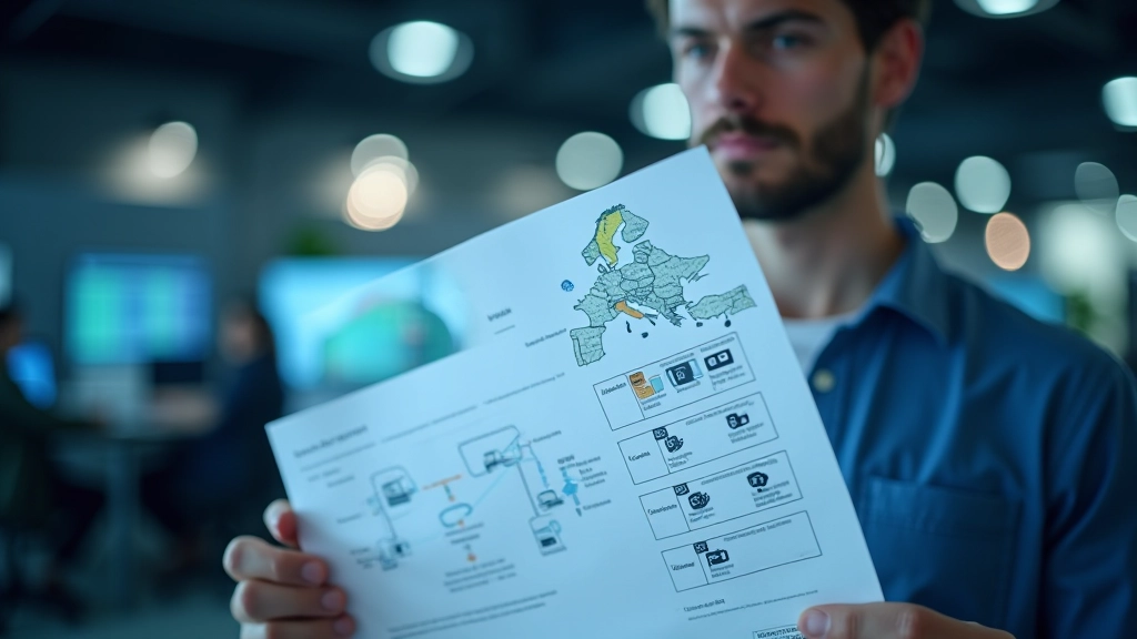 Server CDN distribuiti in Europa meridionale con mappa geografica e latenza ridotta